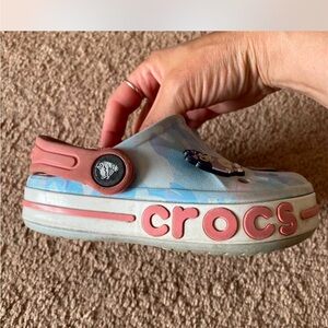 CROCS Blue and Pink Sandals and Flip Flops with Comfortable Design